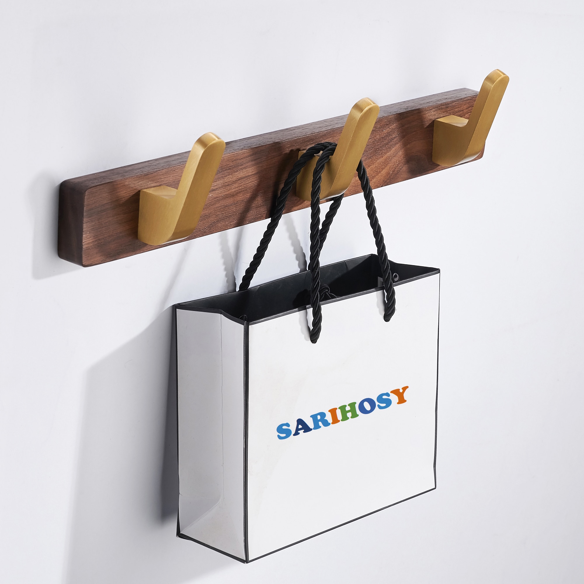 Porte manteau mural bois vintage