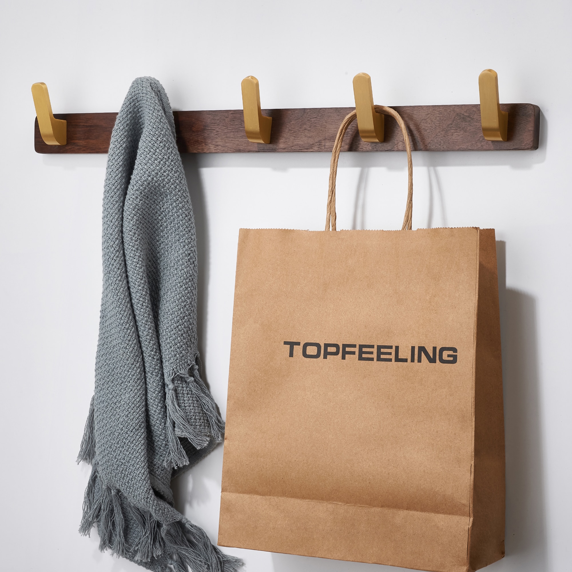 Porte manteau mural bois vintage