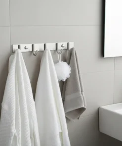 Patère en inox pour salle de bain