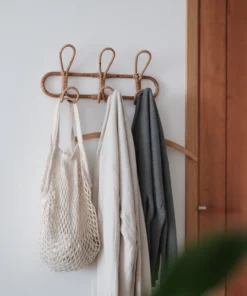 Porte manteau en rotin