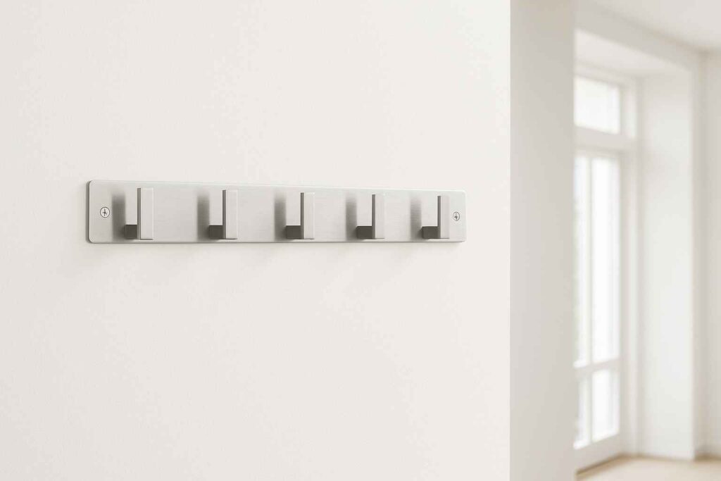 Porte-manteau moderne en acier inoxydable