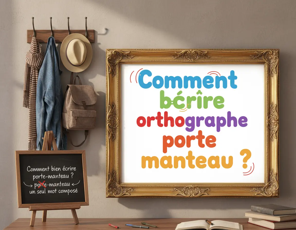 Comment bien écrire orthographe porte manteau ?