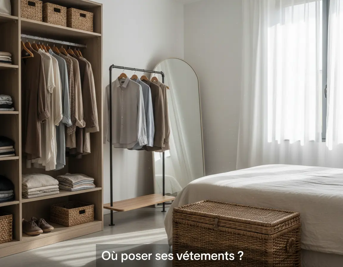 Où poser ses vêtements dans une chambre ?